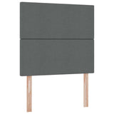 Letto con contenitore e materasso Grigio scuro 90 x 200 cm