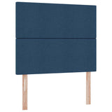 Letto con contenitore e materasso Blu 120 x 200 cm Tessuto