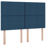 Letto con contenitore e materasso Blu 140 x 190 cm Poliestere