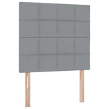 Letto con contenitore e materasso Grigio chiaro 90 x 200 cm