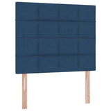 Letto con contenitore e materasso Blu 120 x 200 cm Tessuto
