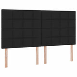 Letto con contenitore e materasso Nero 180 x 200 cm Tessuto