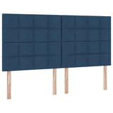 Letto con contenitore e materasso Blu 180 x 200 cm Poliestere