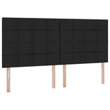 Letto con contenitore e materasso Nero 200 x 200 cm Poliestere