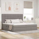 Letto con contenitore e materasso Talpa 200 x 200 cm Tessuto