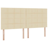 Letto con contenitore e materasso Crema 200 x 200 cm Poliestere