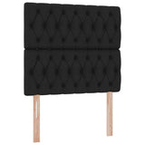 Letto con contenitore e materasso Nero 90 x 190 cm Poliestere
