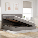 Letto con contenitore e materasso Talpa 200 x 200 cm Tessuto