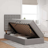 Letto con contenitore e materasso Talpa 90 x 190 cm Tessuto