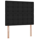 Letto con Contenitore Nero 120 x 190 cm Pelle Sintetica