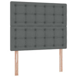 Letto con contenitore e materasso Grigio scuro 120 x 200 cm