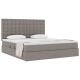 Letto con contenitore e materasso Talpa 160 x 200 cm Tessuto