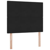 Letto con contenitore e LED Nero 120 x 200 cm Velluto