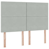 Letto con contenitore e materasso Grigio chiaro 140 x 190 cm