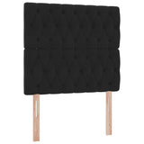 Letto con contenitore e materasso Nero 90 x 200 cm Velluto