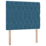 Letto con contenitore e LED Blu 120 x 190 cm Velluto