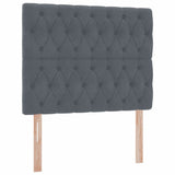 Letto con contenitore e materasso Grigio scuro 120 x 200 cm