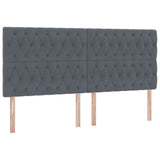 Letto con contenitore e materasso Grigio scuro 200 x 200 cm
