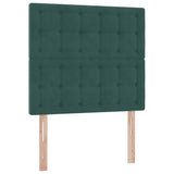 Letto con contenitore e materasso Verde Scuro 90 x 200 cm