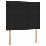 Letto con contenitore e LED Nero 120 x 190 cm Velluto