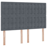 Letto con contenitore e materasso Grigio scuro 140 x 200 cm