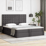 Letto con contenitore e materasso Grigio 180 x 200 cm