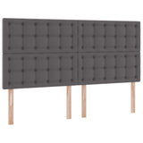 Letto con contenitore e materasso Grigio 180 x 200 cm