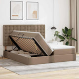 Letto con contenitore e materasso Cappuccino 180 x 200 cm
