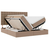 Letto con contenitore e materasso Cappuccino 180 x 200 cm