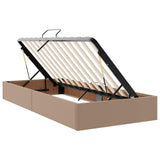 Letto con contenitore e materasso Cappuccino 180 x 200 cm