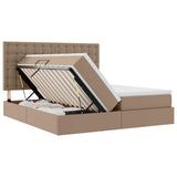 Letto con contenitore e materasso Cappuccino 180 x 200 cm