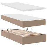 Letto con contenitore e materasso Cappuccino 180 x 200 cm
