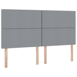 Letto con Contenitore con materasso Grigio chiaro 180 x 200 cm