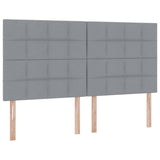 Letto con Contenitore con materasso Grigio chiaro 180 x 200 cm