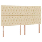 Letto con Contenitore Crema 200 x 200 cm Pelle Sintetica