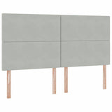 Letto con Contenitore Grigio chiaro 180 x 200 cm Velluto
