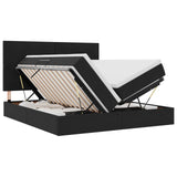 Letto con Contenitore con testiera Nero 180 x 200 cm Velluto