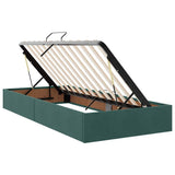 Letto con Contenitore Verde Scuro 180 x 200 cm Velluto