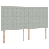 Letto con Contenitore Grigio chiaro 180 x 200 cm Velluto