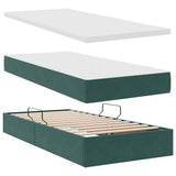 Letto con Contenitore Verde Scuro 180 x 200 cm Velluto