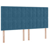 Letto con Contenitore Blu Scuro 180 x 200 cm Velluto