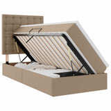 Letto con contenitore e LED con testiera Cappuccino 90 x 200 cm