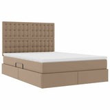 Letto con contenitore e LED Cappuccino 140 x 190 cm