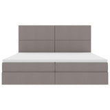 Letto con luci a strisce a LED Talpa 200 x 200 cm Tessuto