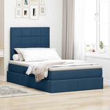 Letto con contenitore e LED con led Blu 120 x 200 cm Poliestere