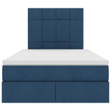 Letto con contenitore e LED con led Blu 120 x 200 cm Poliestere