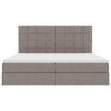 Letto con luci a strisce a LED Talpa 200 x 200 cm Tessuto