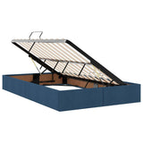 Letto con contenitore e LED con led Blu 120 x 200 cm Poliestere