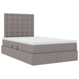 Letto con luci a strisce a LED Talpa 120 x 200 cm Tessuto