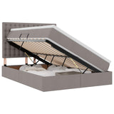 Letto con luci a strisce a LED Talpa 140 x 190 cm Tessuto